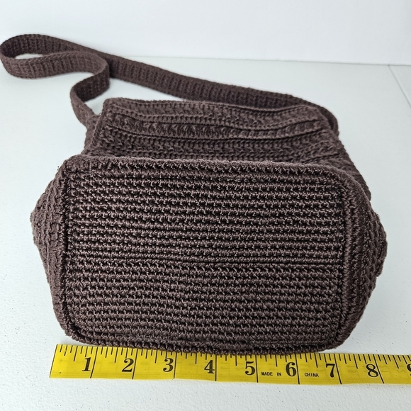 The Sak Y2K Crochet Shoulder Bag Brown - Picture 9 of 12